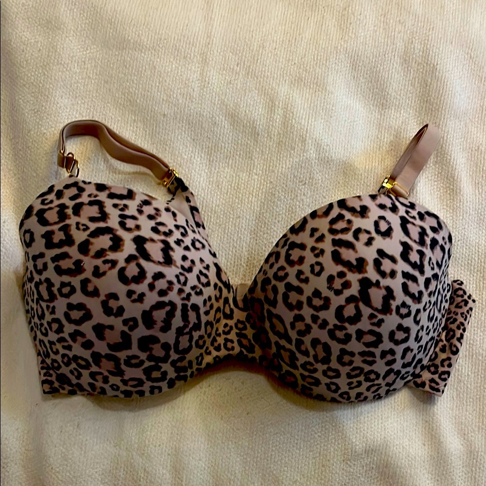 Victoria's Secret Leopard Print Bra Brown and Black